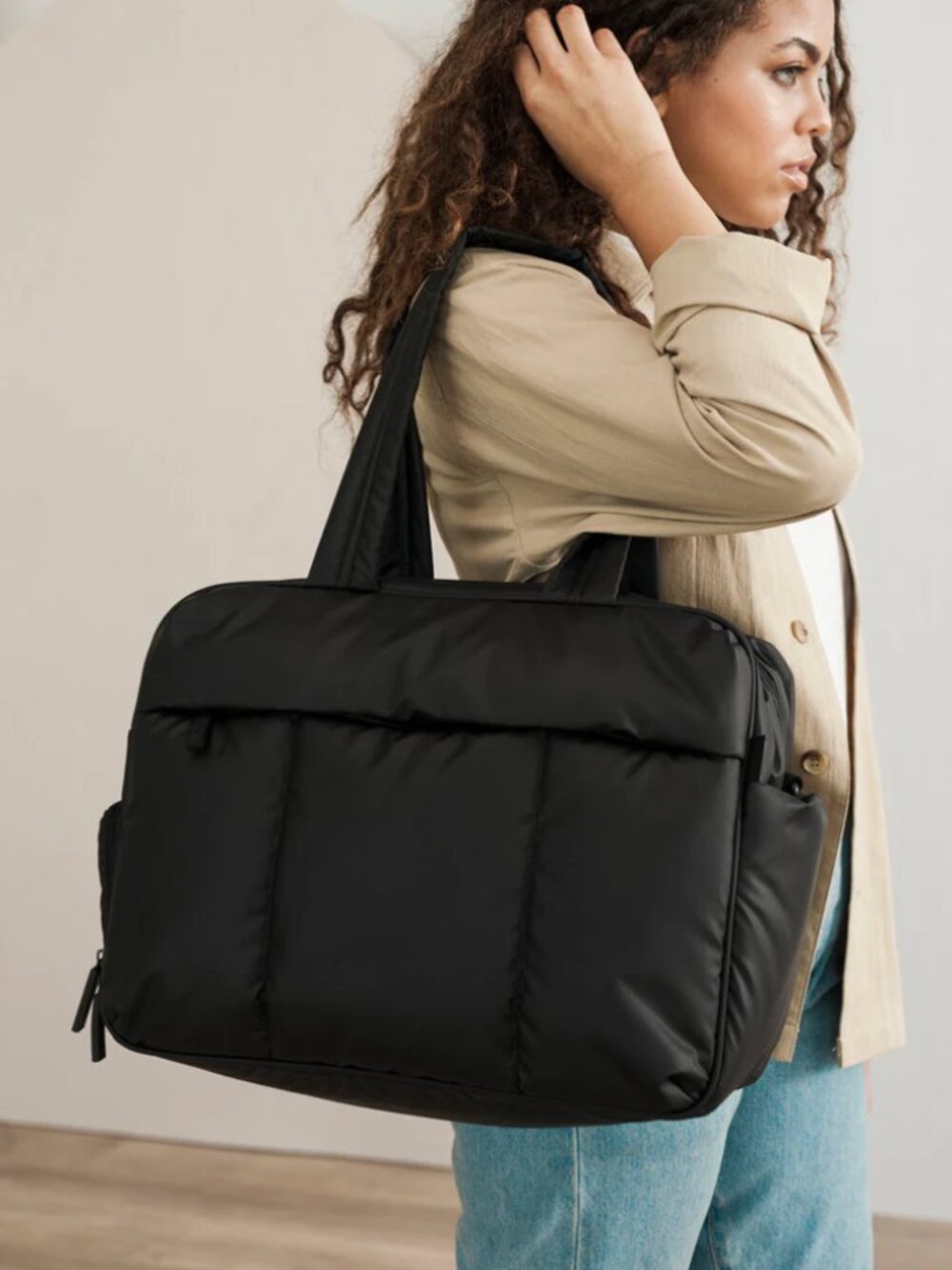 Calpak Luka Duffel in Matte Black - Picture 3 of 13